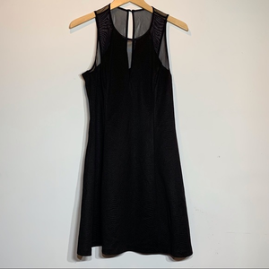 EUC Guess Black Illusion Back‎ Textured Dress